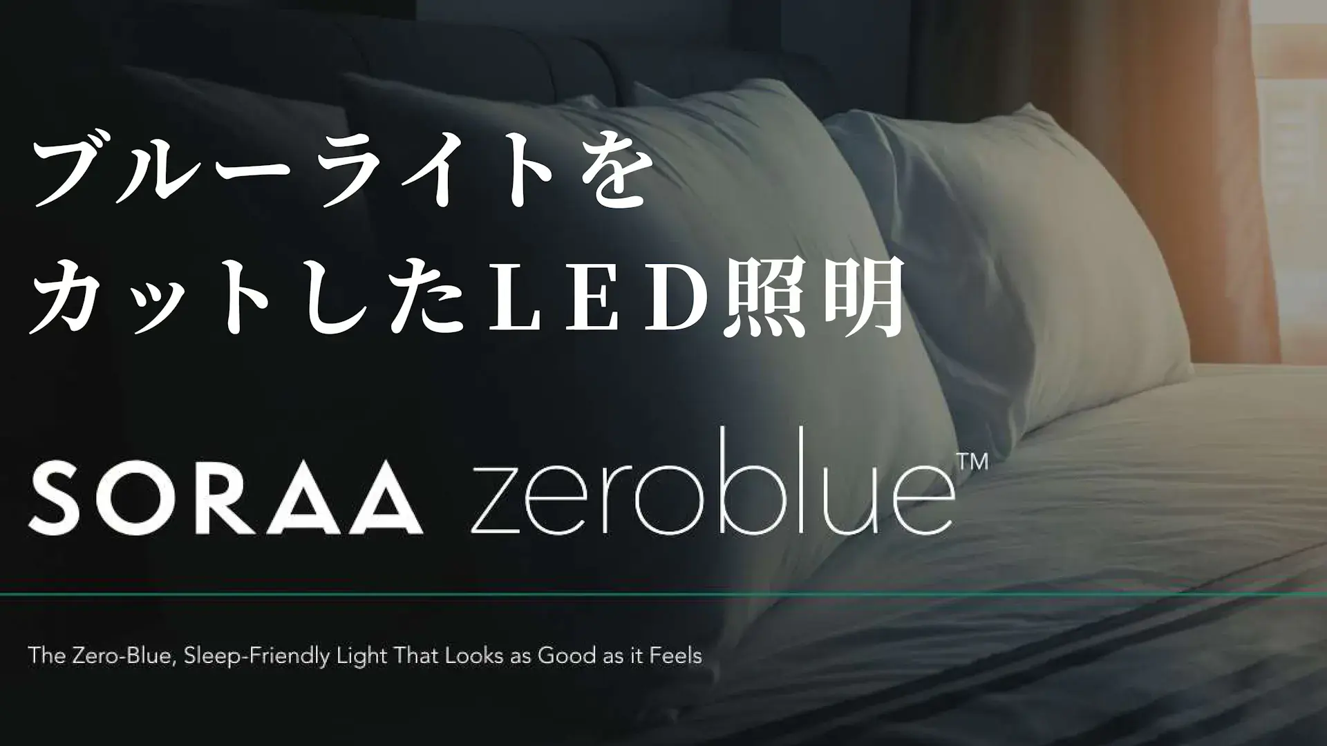 SORAA zeroblue™ ブルーライトをカットしたLED照明
