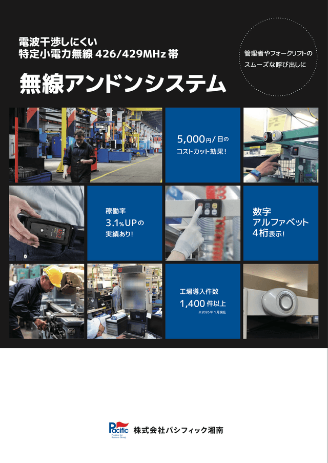 無線アンドンシステム カタログ資料