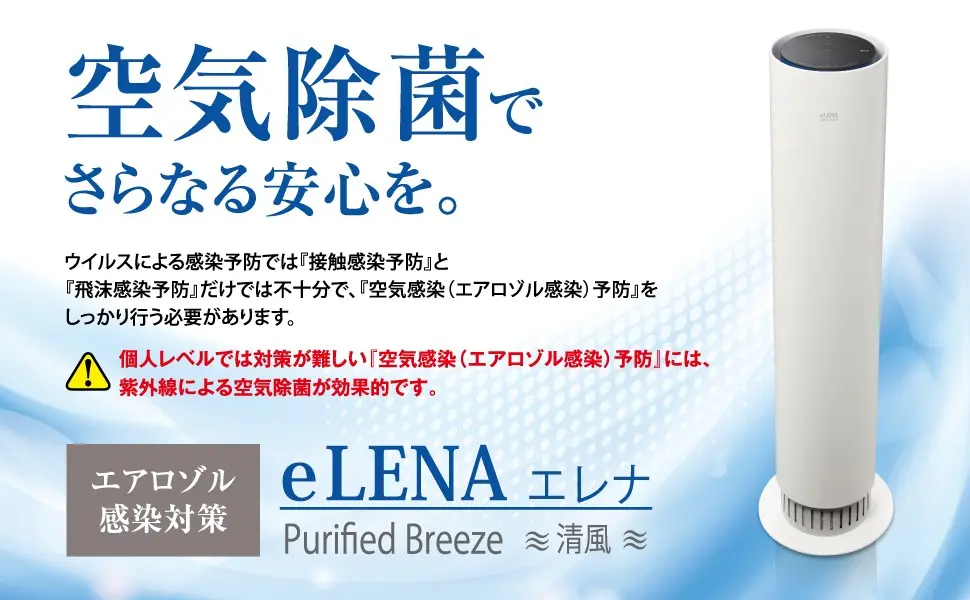 エアロゾル感染対策『e-LENA』