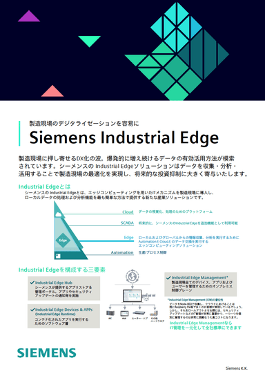Siemens Industrial Edge 資料