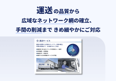 運送サービス 概要スライド