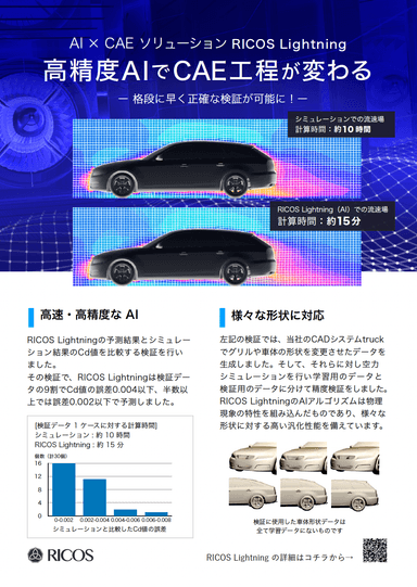 AI-CAE ソリューション「RICOS Lightning」リーフレット