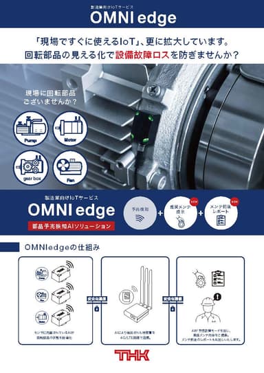 OMNIedge 部品予兆検知AIソリューション リーフレット（回転部品）
