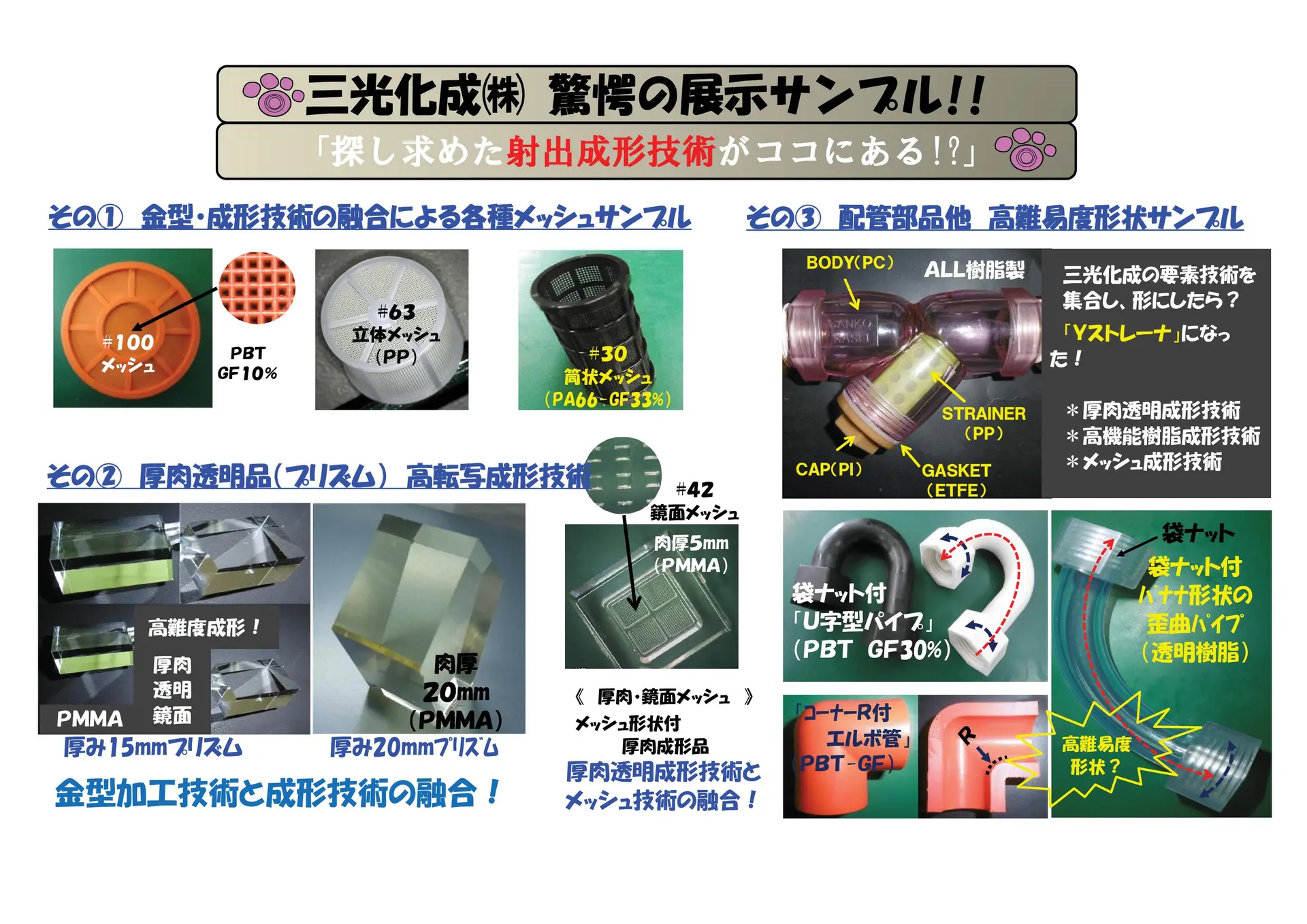 プラスチック射出成形のトータルメーカー