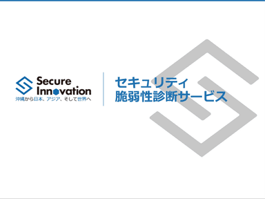 セキュリティ脆弱性診断サービス ご案内資料
