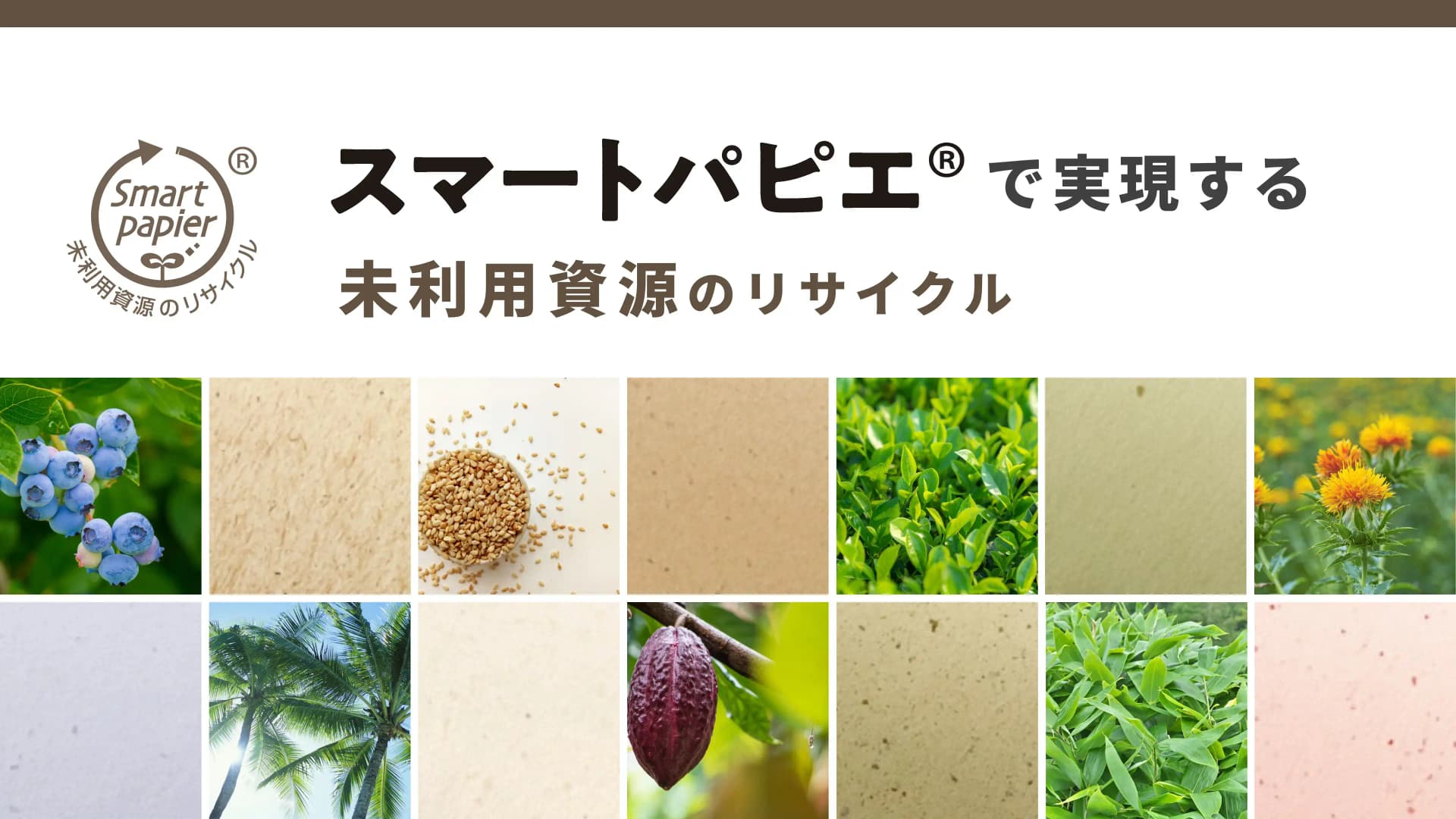 スマートパピエ® | 新しい環境配慮型の素材
