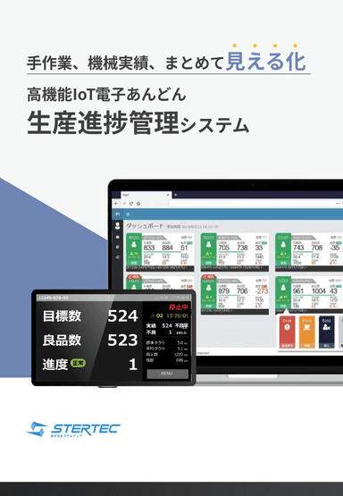 高機能IoT電子あんどん　生産進捗管理システム