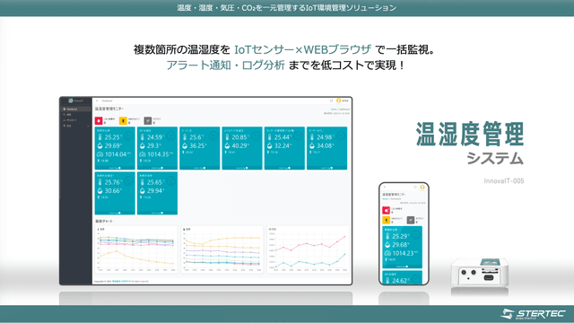 ステルテックの温湿度管理システム