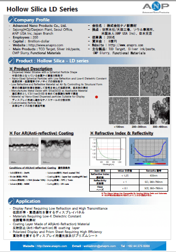 中空ナノシリカ　資料