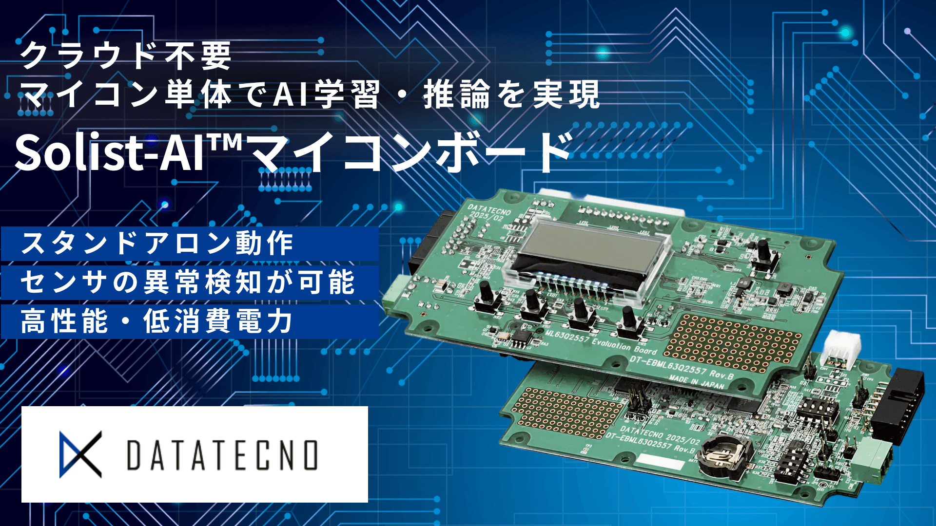 Solist-AI™マイコンボード｜エッジAI評価ボード