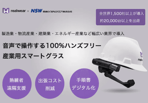 産業用スマートグラス Realwear HMT-1(リアルウエア) | NSW株式会社