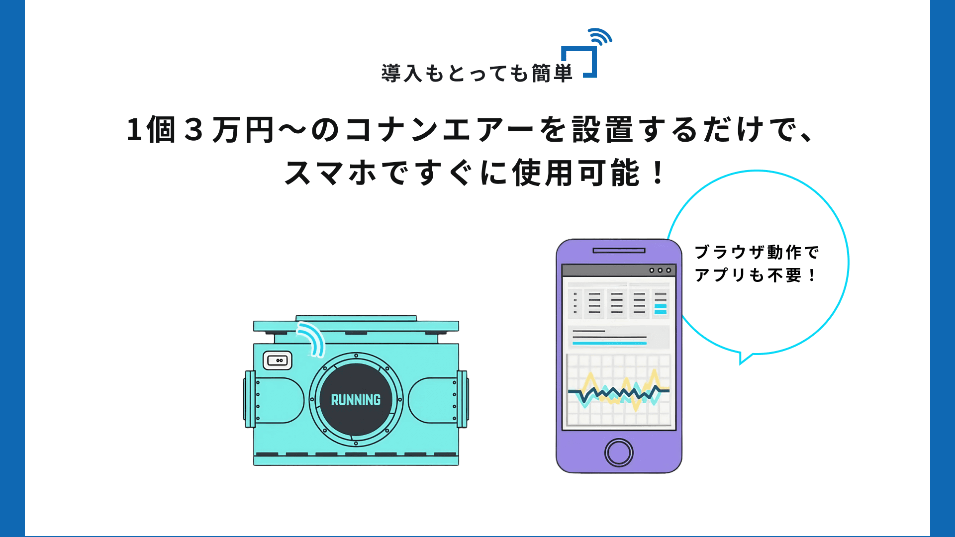 Wi-Fi 振動モニタリングシステム conanair