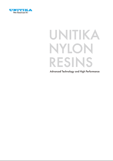 豊富なグレードを取り揃えた「ユニチカナイロン」　カタログ資料