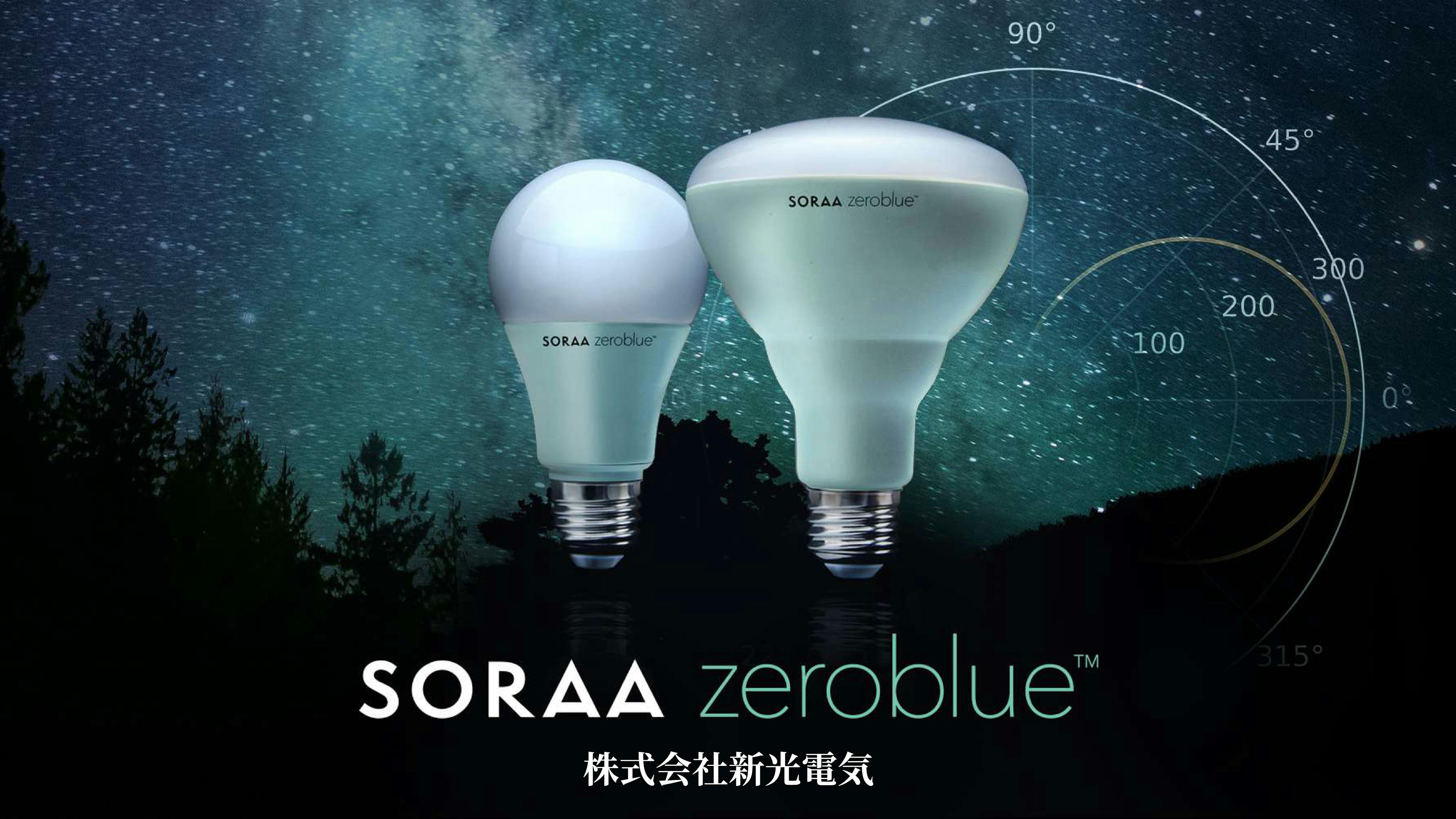 ブルーライトをカットしたLED照明 SORAA zeroblue™