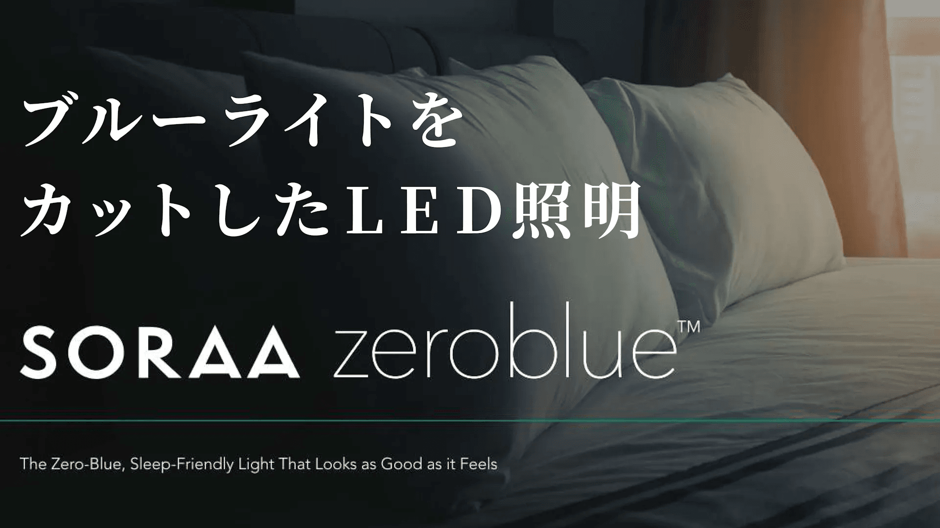 SORAA zeroblue™ ブルーライトをカットしたLED照明