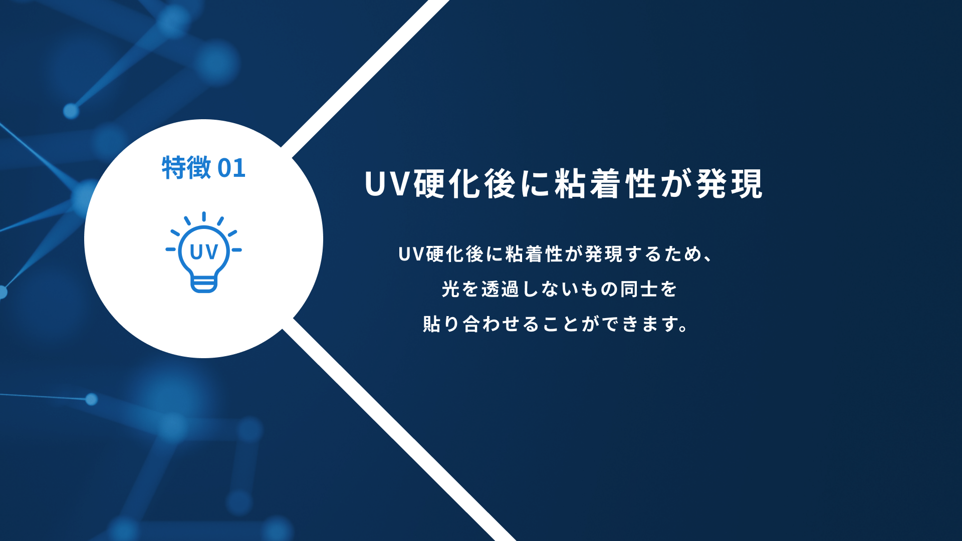 【スライド】UV硬化型粘着剤