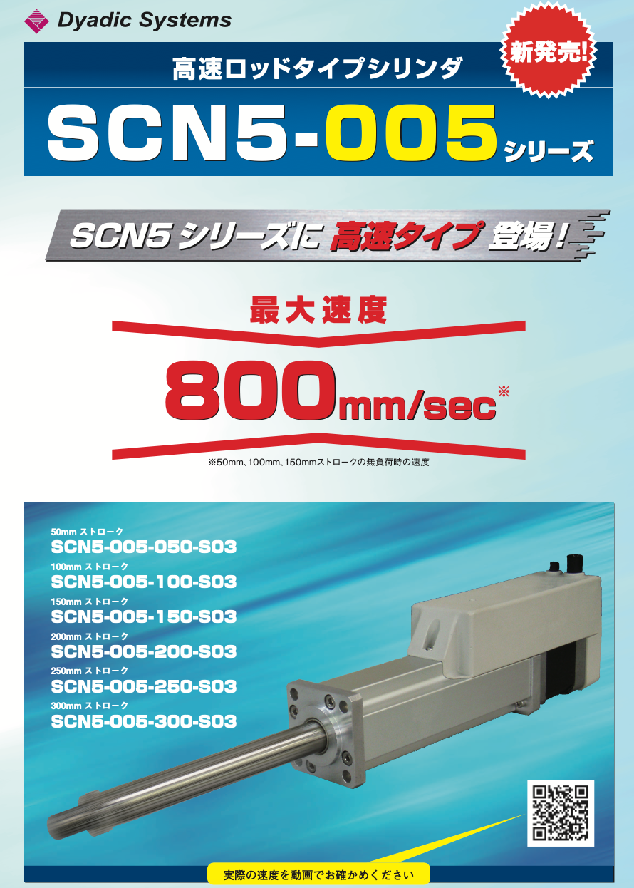 高速ロッドタイプシリンダ / SCN5-005シリーズ  説明資料